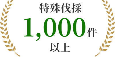 特殊伐採1,000件以上